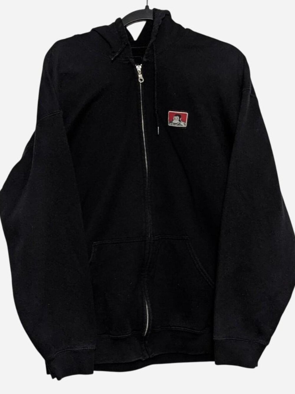 Official Ben Davis Smiling Gorilla Logo Patch Full Zip Hoodie Sweatshirt
